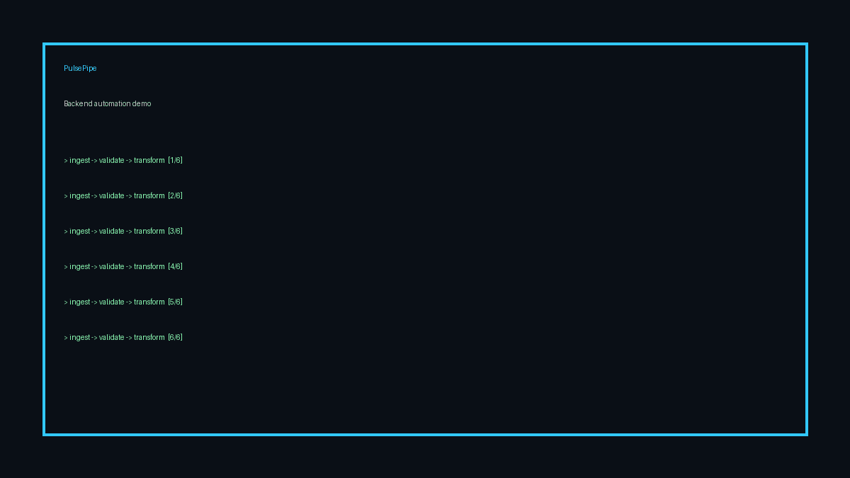PulsePipe (Data Anomaly Monitor) screenshot