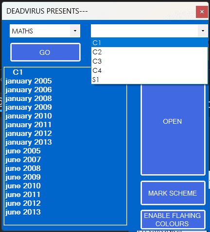 Past Paper screenshot