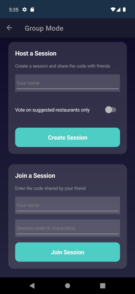 Group Setup